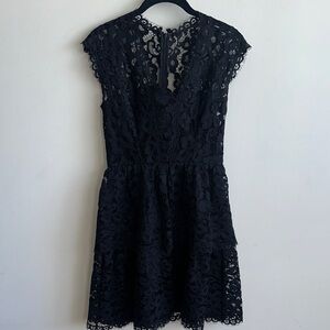 Shoshanna Black Lace Dress